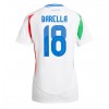 Italien Nicolo Barella #18 Bortatröja Dam EM 2024 Korta ärmar